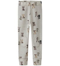 Name It Leggings - Uld - NmmWang - Nacreous Cloud/Forest animals Name It Leggings - Uld - NmmWang - Nacreous Cloud/Forest animals