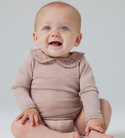 Name It Bodysuit l/s - Wool - NbfWang - Shadow Gray