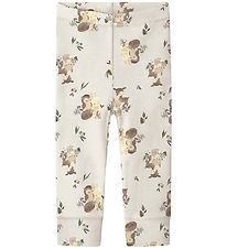 Name It Leggings - Uld - NbnWillu - Snow White/Forest animals Name It Leggings - Uld - NbnWillu - Snow White/Forest animals