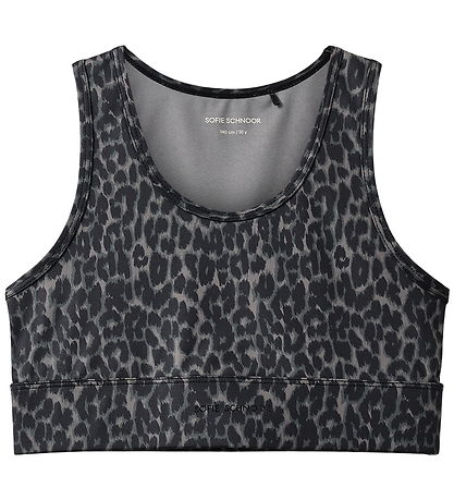 Sofie Schnoor Træningstop - Karasy - Grey Leopard