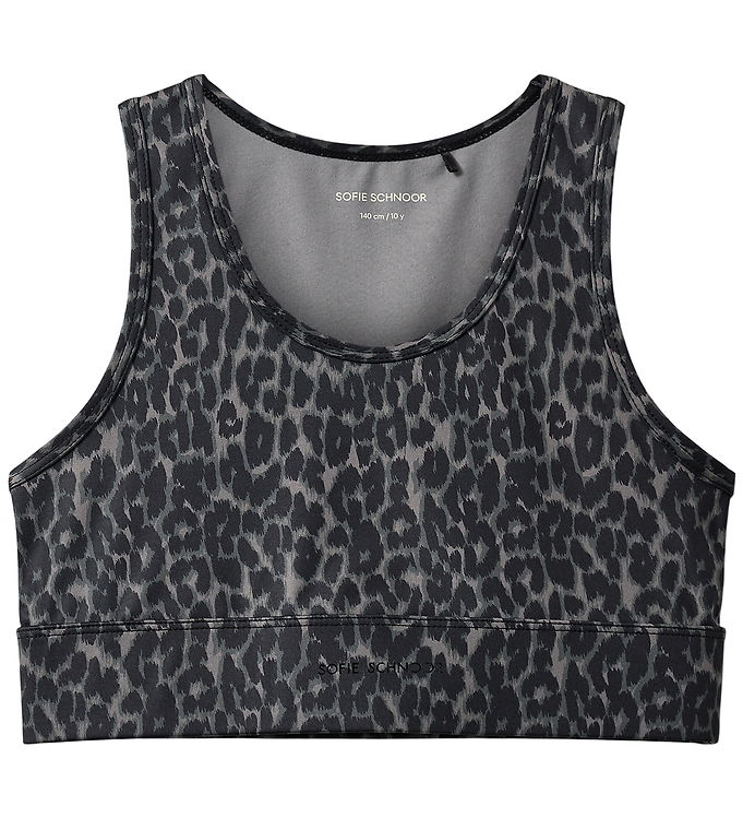 Sofie Schnoor Træningstop - Karasy - Grey Leopard
