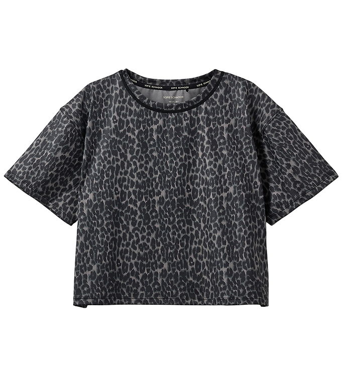 Sofie Schnoor T-shirt - Maisk - Grey leopard