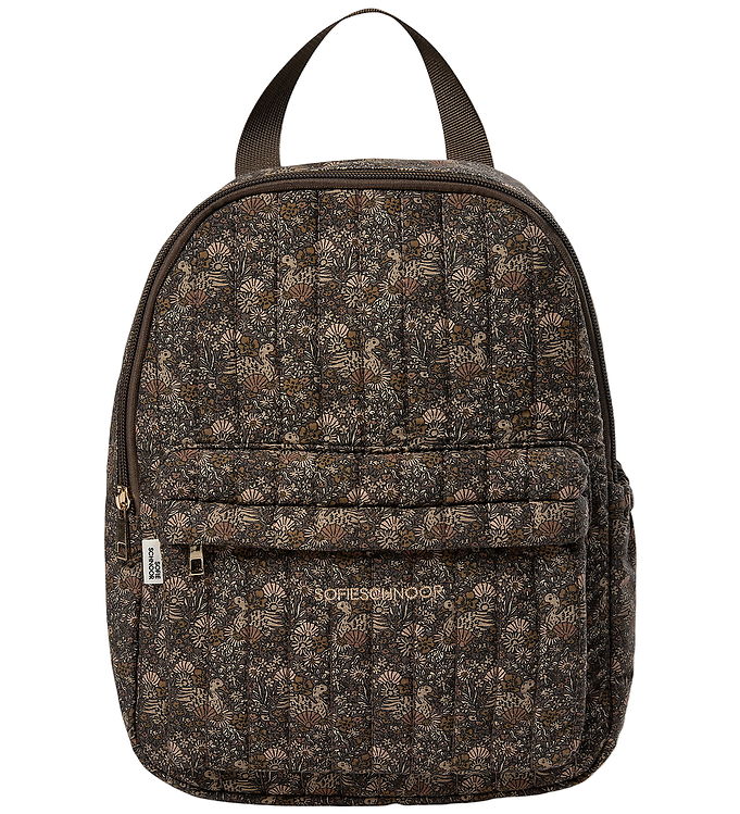 Sofie Schnoor Børnehavetaske - Jennysk - Brun m. Påfugle