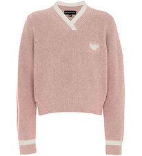 Emporio Armani Bluse - Strik - Burnished Lilac Emporio Armani Bluse - Strik - Burnished Lilac