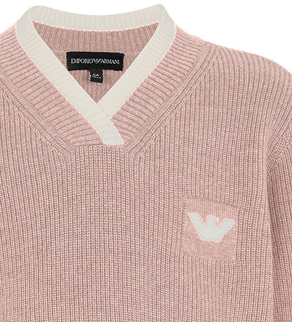 Emporio Armani Bluse - Strik - Burnished Lilac Emporio Armani Bluse - Strik - Burnished Lilac