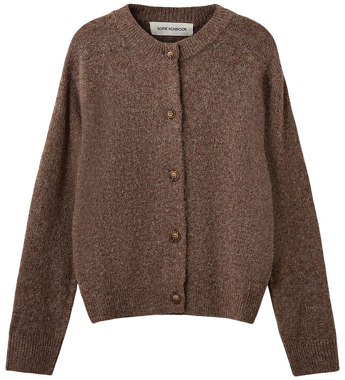 Sofie Schnoor Cardigan - Strik - MauraSY - Brown Melange