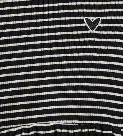 Sofie Schnoor Kjole - Rib - Berrask - Black Striped
