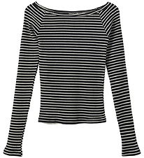 Sofie Schnoor Bluse - Rib - Soma - Black Striped Sofie Schnoor Bluse - Rib - Soma - Black Striped