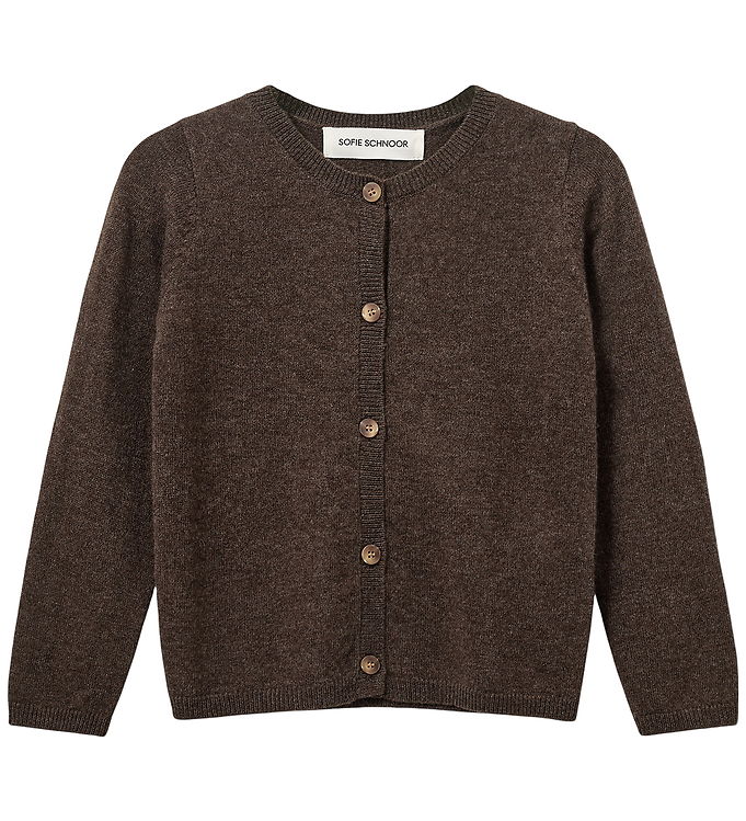 Sofie Schnoor Cardigan - Strik - Uld - Cisse - Brown Fudge