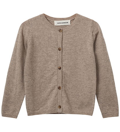 Sofie Schnoor Cardigan - Strik - Uld - Cisse - Brown Melange