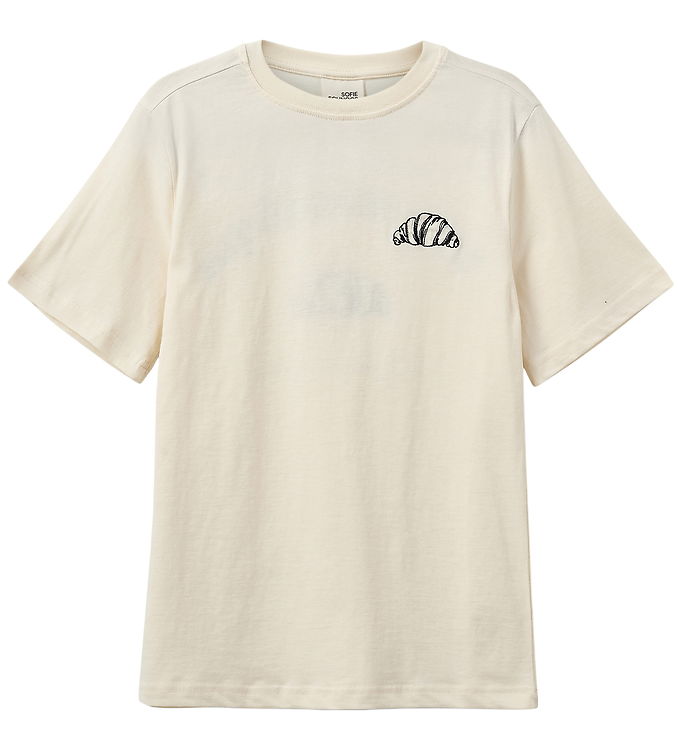Sofie Schnoor T-shirt - Zena - Light Sand m. Croissant