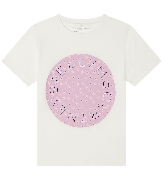 Stella McCartney Kids T-shirt - Ivory m. Rosa