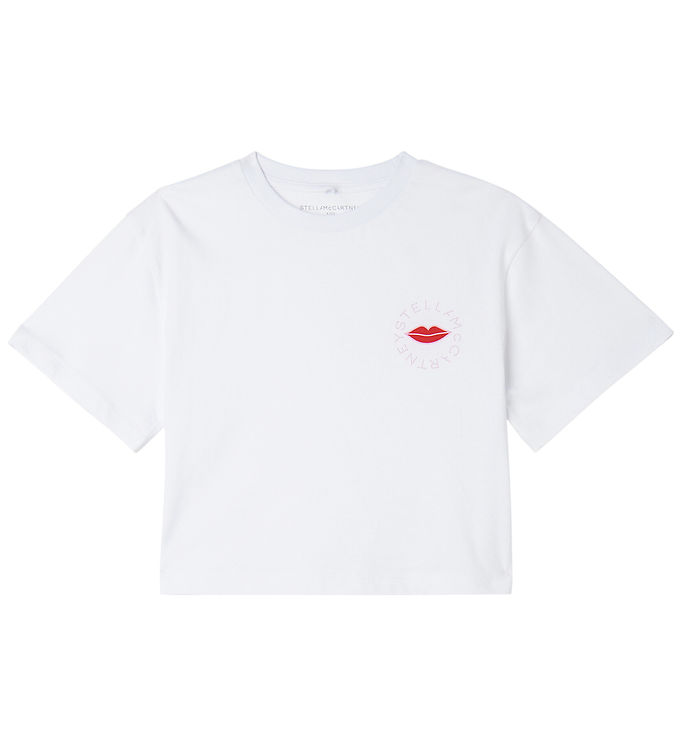Stella McCartney Kids T-shirt - Hvid m. Læber