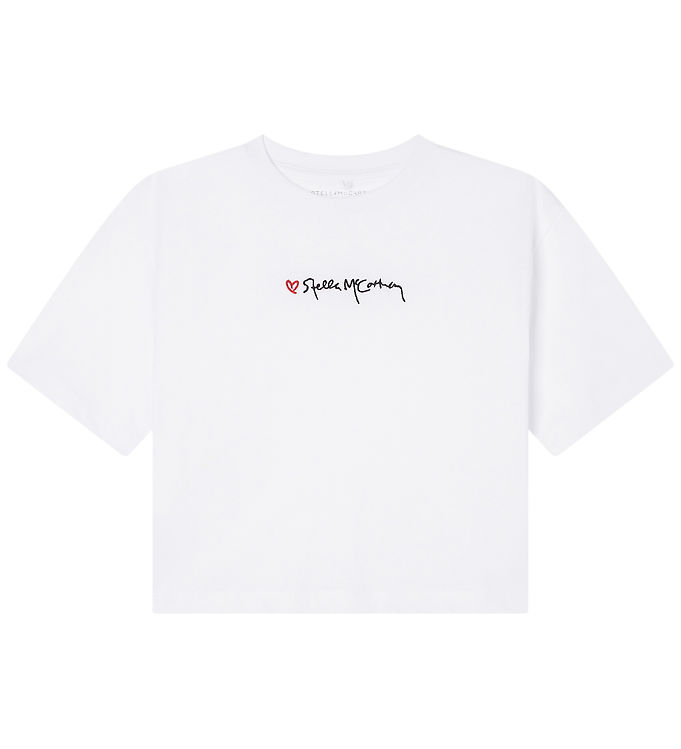 Stella McCartney Kids T-shirt - Hvid m. Broderi