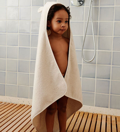 Liewood Babyhåndklæde - 70x70 cm - Albert - Polarbear Sandy