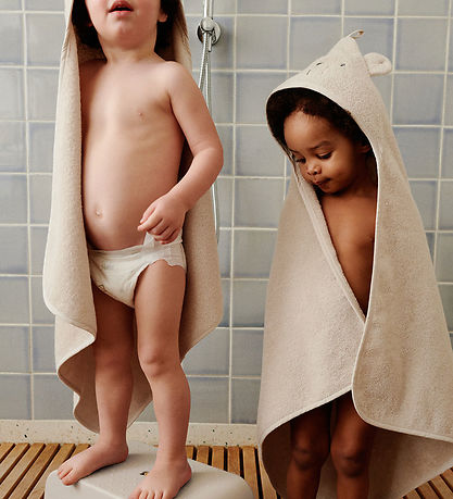 Liewood Babyhåndklæde - 70x70 cm - Albert - Polarbear Sandy