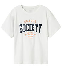 Name It T-shirt - NkmLadon - Bright White Name It T-shirt - NkmLadon - Bright White