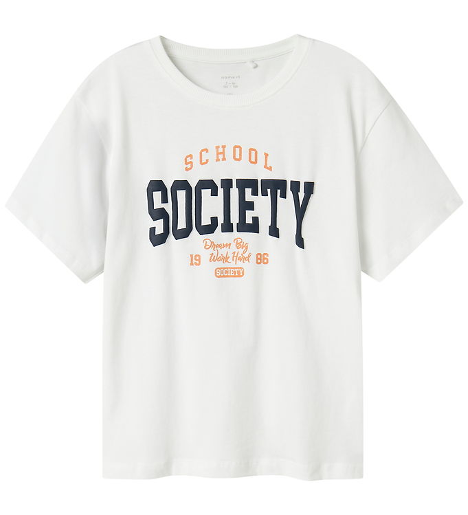 Name It T-shirt - NkmLadon - Bright White