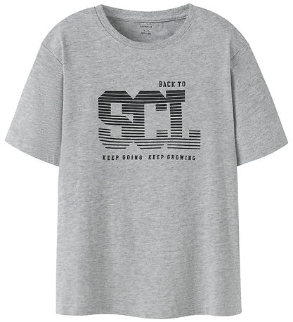 Name It T-shirt - NkmLadon - Grey Melange