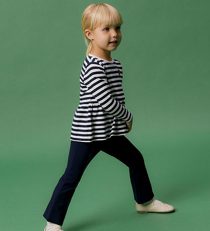 Name It Bluse - NmfLiona - Navy Blazer/Brigth White