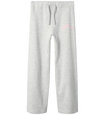 Name It Sweatpants - NkfLiona - Light Grey Melange Name It Sweatpants - NkfLiona - Light Grey Melange