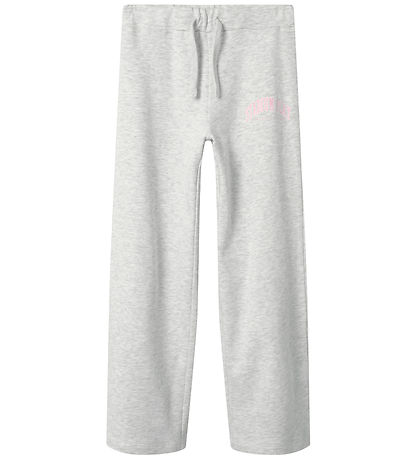 Name It Sweatpants - NkfLiona - Light Grey Melange Name It Sweatpants - NkfLiona - Light Grey Melange