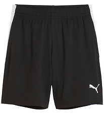 Puma Sportsshorts - Liga Training - Sort m. Blå/Hvid Puma Sportsshorts - Liga Training - Sort m. Blå/Hvid