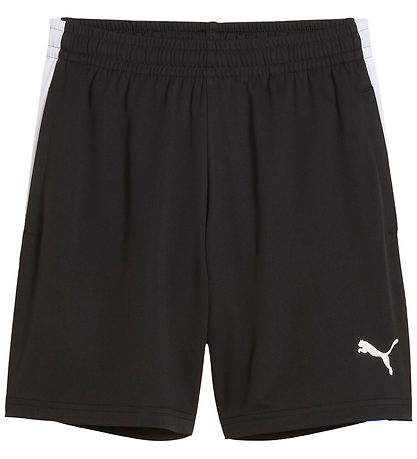 Puma Sportsshorts - Liga Training - Sort m. Blå/Hvid Puma Sportsshorts - Liga Training - Sort m. Blå/Hvid