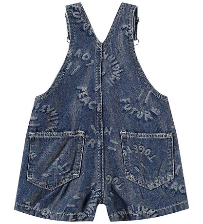 Molo Smækbukser - Denim - Spot - Word Smiles Molo Smækbukser - Denim - Spot - Word Smiles