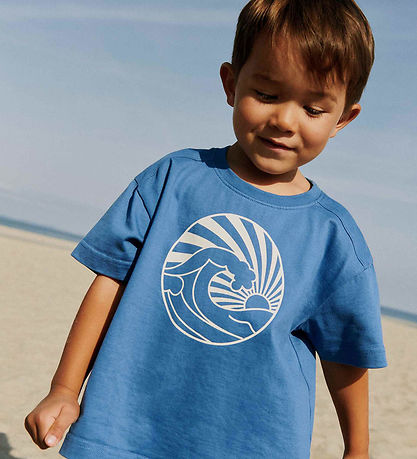 Wheat T-shirt - Wally - Blå