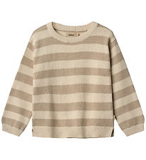 Wheat Bluse - Strik - Morgan - Beige Stripe Wheat Bluse - Strik - Morgan - Beige Stripe