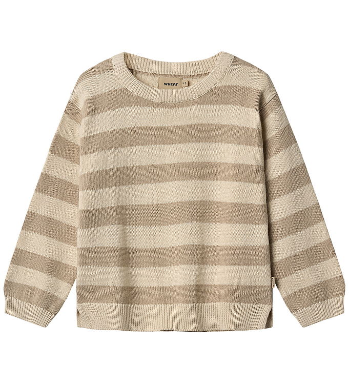 Wheat Bluse - Strik - Morgan - Beige Stripe