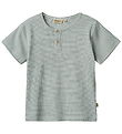 Wheat T-shirt - Rib - Lumi - Stormy Sea Stripe Wheat T-shirt - Rib - Lumi - Stormy Sea Stripe
