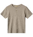 Wheat T-shirt - Rib - Lumi - Gravel Melange Wheat T-shirt - Rib - Lumi - Gravel Melange