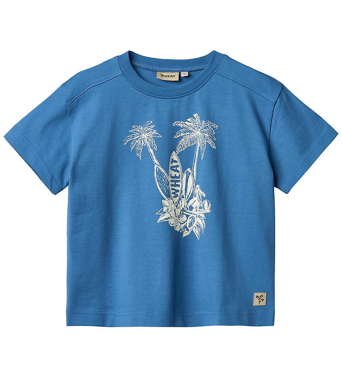 Wheat Lauge T-shirt - Blå
