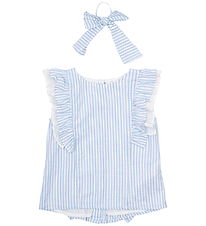The New Top/Hårelastik - TnNalani - White Swan Striped m. Glimme The New Top/Hårelastik - TnNalani - White Swan Striped m. Glimme