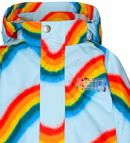 Molo Regnjakke - PE - Waiton - Rainbow Waves Molo Regnjakke - PE - Waiton - Rainbow Waves