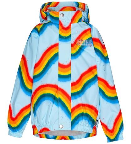 Molo Regnjakke - PE - Waiton - Rainbow Waves Molo Regnjakke - PE - Waiton - Rainbow Waves