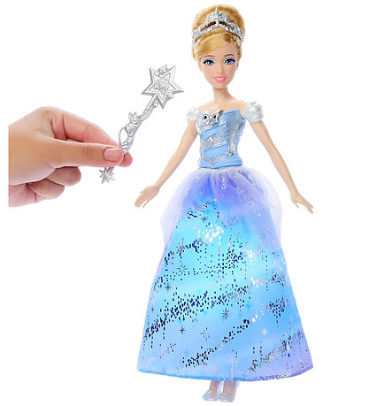 Disney Princess Dukke m. Lyd/Lys - 30 cm - Askepot