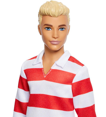 Barbie Dukke - Fashionista - Ken m. Red & White Stripes Barbie Dukke - Fashionista - Ken m. Red & White Stripes