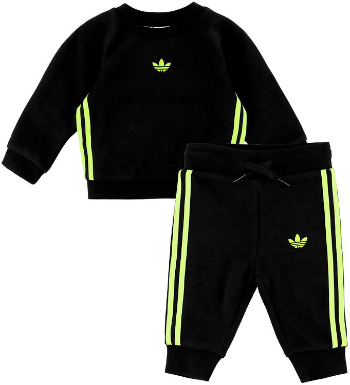 adidas Originals Sweatsæt - Sort/Signal Green