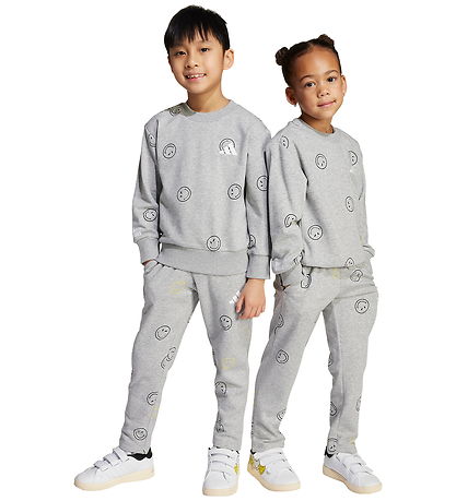 adidas Performance Sweatsæt - LM SMI JOG - MGREYH/Hvid