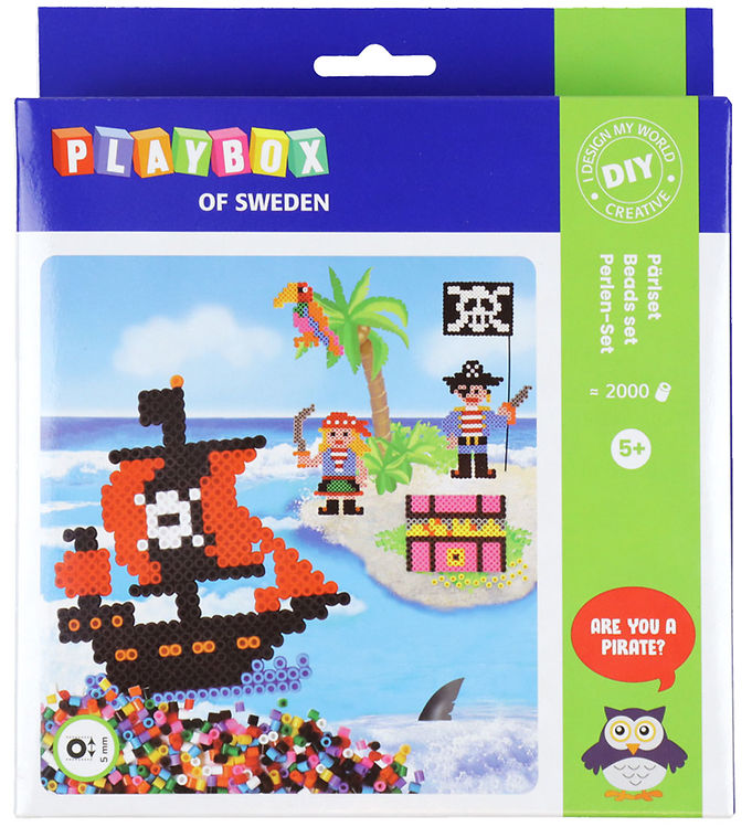 Playbox Perlesæt - 2000 stk. - Pirater