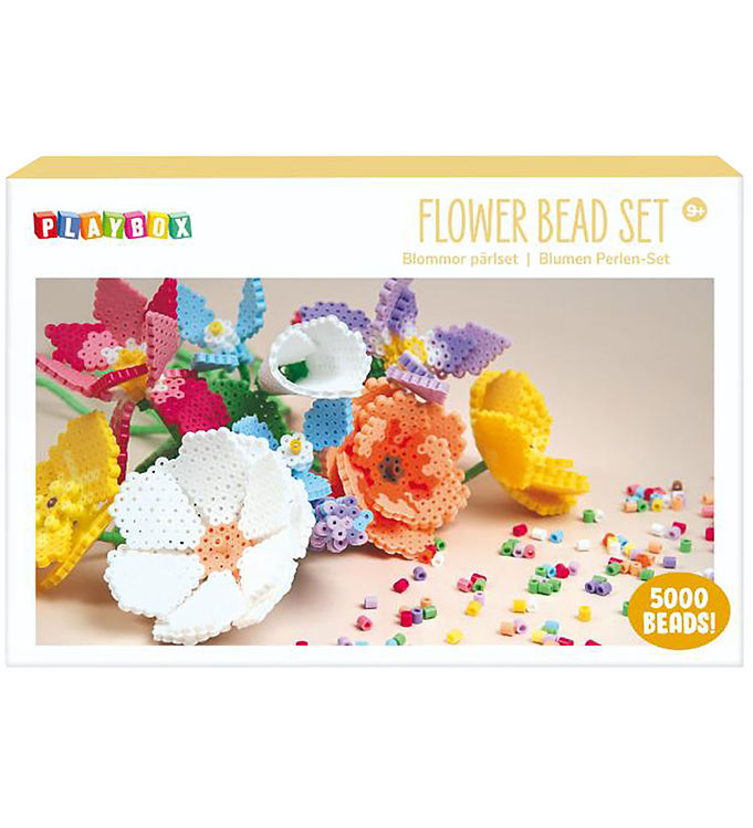 Playbox Perlesæt - 5000 stk. - Blomster