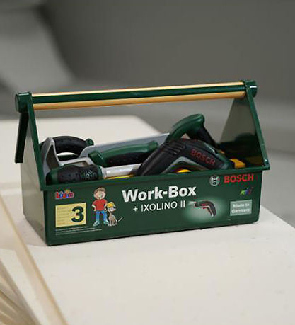 Bosch Mini Værktøjskasse m. Ixolino II - Legetøj - Grøn