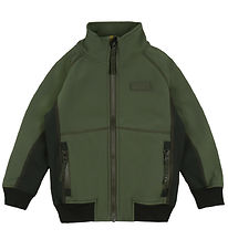 Molo Softshelljakke m. Fleece - Cloudy - Forest Block Molo Softshelljakke m. Fleece - Cloudy - Forest Block