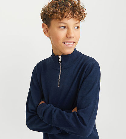 Jack & Jones Blouse - Knitted - Noos - JjeEmil - Navy Blazer