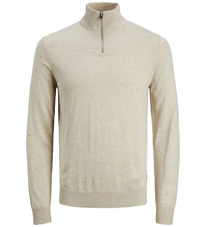 Jack & Jones Blouse - Knitted - Noos - JjeEmil - Oatmeal/Melange