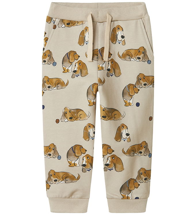 Name It Sweatpants Peyote Med Hundeprint - Str. 3y 98cm