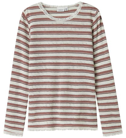 Name It Bluse - Uld - NkfWang - Antler/Snow white Name It Bluse - Uld - NkfWang - Antler/Snow white